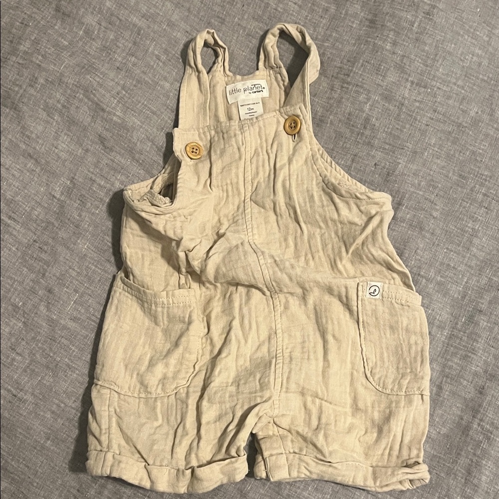Little planet Carter's Light Tan Kids Overalls